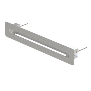 Zehnder ComfoGrid Linea 400 nerezová ocel Rendering ComfoGrid CSB Design line Comfortable indoor ventilation Angled view
