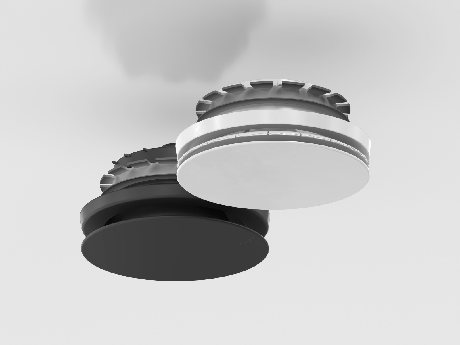Cut-Out Zehnder ComfoValve Luna E125 Comfortable indoor ventilation Angled view